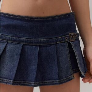 Denim Micro Mini Skort